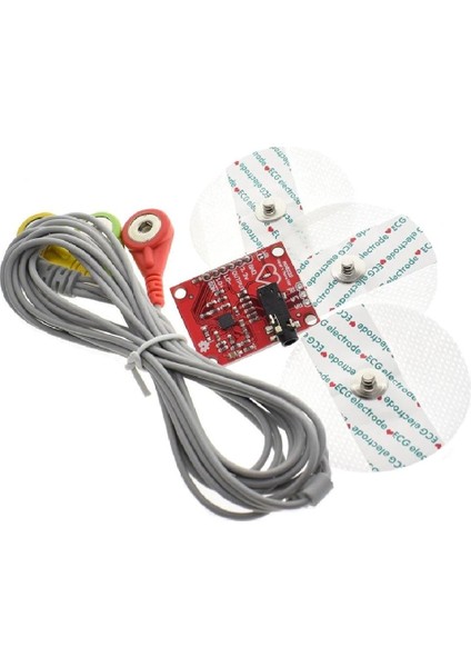 AD8232 Ekg Kalp Atışı Izleme Sensör Modülü Seti - Nabız Sensörü