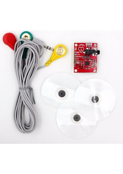 AD8232 Ekg Kalp Atışı Izleme Sensör Modülü Seti - Nabız Sensörü