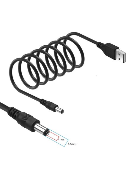 USB 5V To 5.5x2.1mm Adaptör Çevirici Kablo 1.8 Metre Güç Kablosu Kamera Tablet Cep Telefonu fiyatları