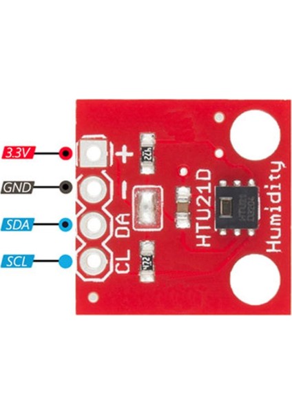 HTU21 3.3V Sıcaklık ve Nem Sensör Modülü Iıc I2C Yüksek Hassasiyet Iıc Dijital Nem Sensörü Klima