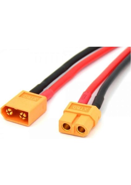 XT60 Soketli Kablo Çifti - Erkek Dişi 10CM 100MM Lipo Pil Batarya fırsatları