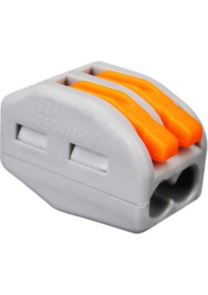 2li Kolay Kablo Tel Birleştirici Konnektör Vidasız Klemens 250V 32A 1mm/4mm Elektrik Kablo Bağlantı fırsatları
