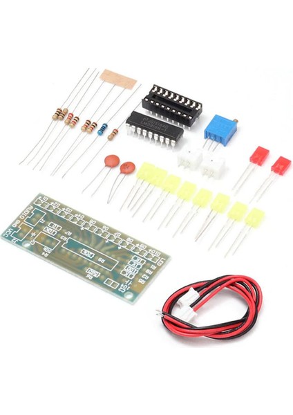 Demonte LM3915 10 LED Vumetre Kit Dıy LED Elektronik Ses Müzik Seviye Işık Göstergesi Lehimleme modelleri