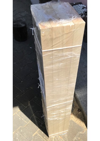 2X28X60 cm 8 Adet Silinmiş Kereste