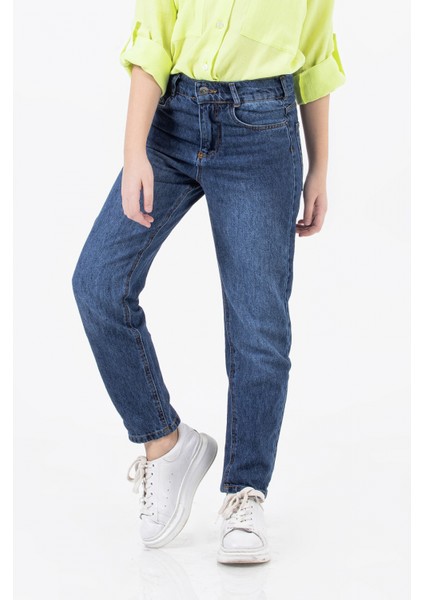 Denim Boyfriend Kız Çocuk Kot Pantolon