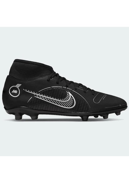 Mercurial Superfly 8 Club Fg / Mg Soccer Shoes Çoraplı Krampon Siyah