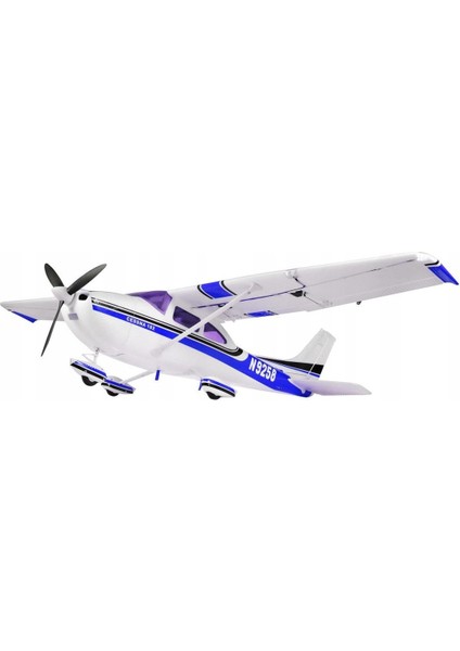 Toprc 057C Cessna 182, 500 Class, Mavi, Brushless 800KV Motorlu, 30A Esc, 11.1V 2200 Mah Li-Po Pilli, 4 Kanallı Uzaktan Kumand