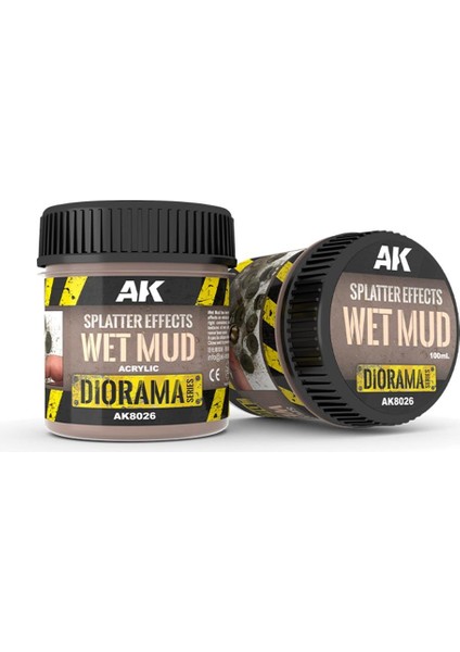 8026 100 Ml. Islak Çamur Sıçrama Efekti, Akrilik, Diorama Serisi Zemin Dokusu