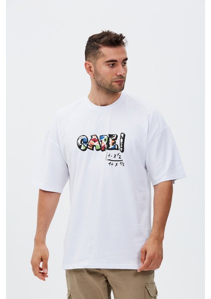 Care Baskılı Oversize Tişört fırsatları