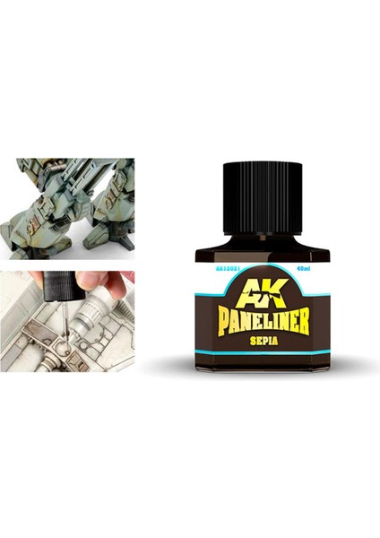 AK 12021 40 ml. Paneliner, Sepia, Enamel Boya