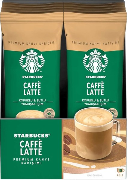 Caffe Latte Premium Kahve Karışımı 14 gr 10 Lu x 5 Kutu