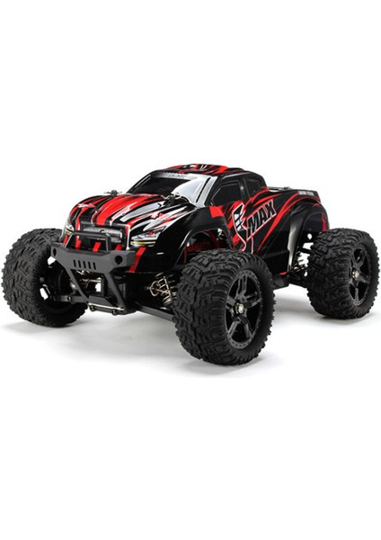 1631 1/16 Ölçek, 4WD Off Road Monster Truck (Smax) Kırmızı Kaportalı, Fırçalı Motorlu, 7.4V 1500MAH Li-Po Pilli, Rc Model