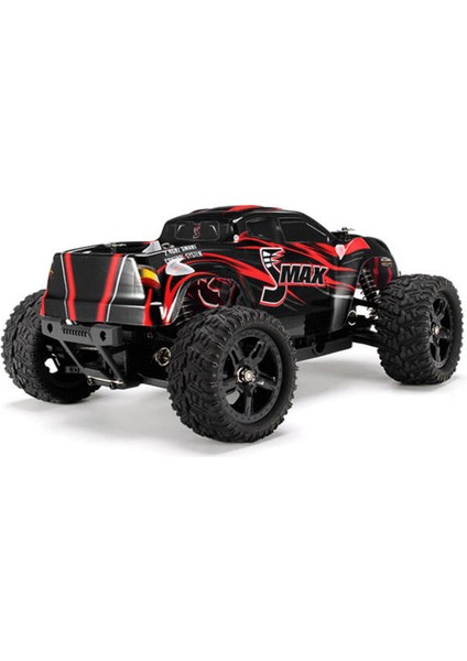 1631 1/16 Ölçek, 4WD Off Road Monster Truck (Smax) Kırmızı Kaportalı, Fırçalı Motorlu, 7.4V 1500MAH Li-Po Pilli, Rc Model