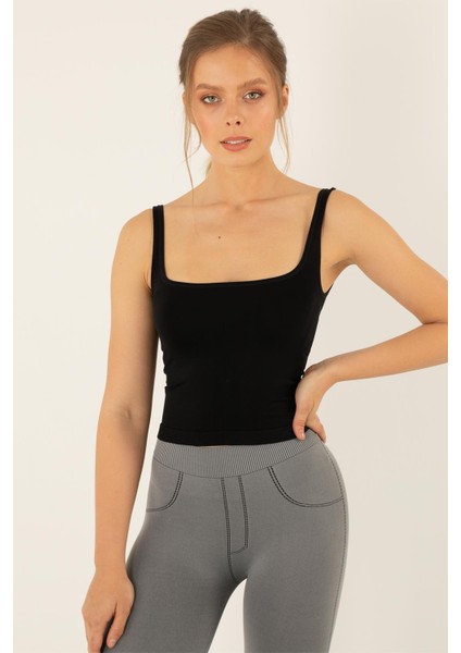 Seamless Dikişsiz Crop Tişört
