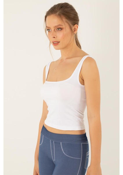 Seamless Dikişsiz Crop Tişört