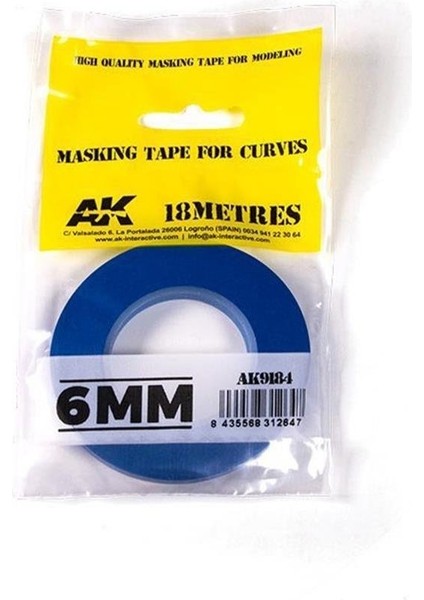9184 6MM.X18 Metre Flexible Maskeleme Bandı
