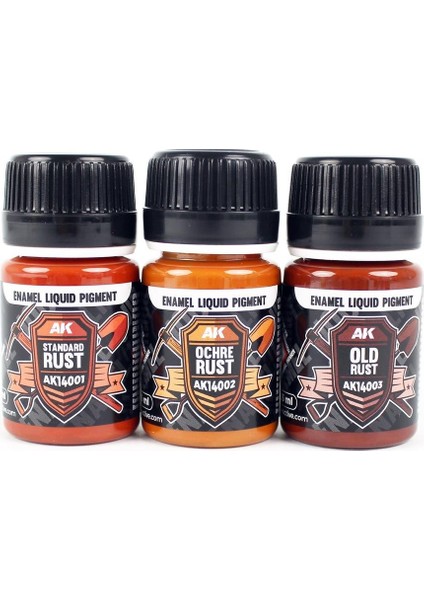 14031 3X35 Ml. Toz ve Egzost, Enamel Sıvı Pigment Seti fiyatları