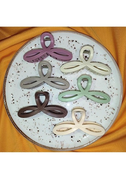 Kadın Sonsuzluk Model 6 Adet Büyük Boy 11 cm Mandal Toka Seti