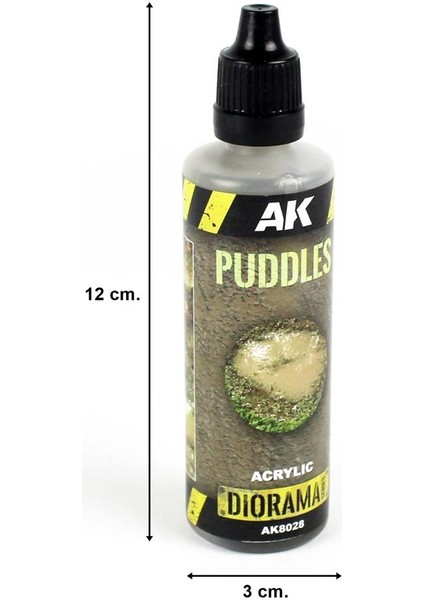 8028 60 Ml. Su Birikintileri, Akrilik, Diorama Serisi Zemin Dokusu