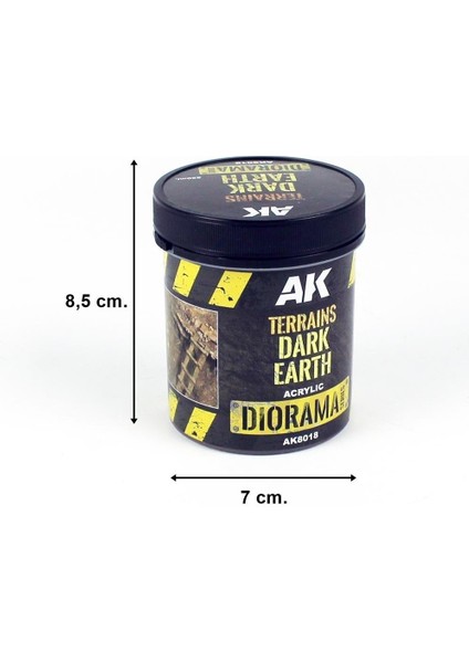 8018 250 Ml. Yoğun Toprak, Akrilik, Diorama Serisi Zemin Dokusu