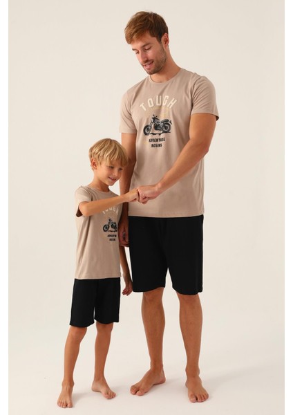 Baba Oğul T-Shirt ve Bermuda Şort Takım, %100 Pamuk, (Ayrı Ayrı Fiyatlandırılır)