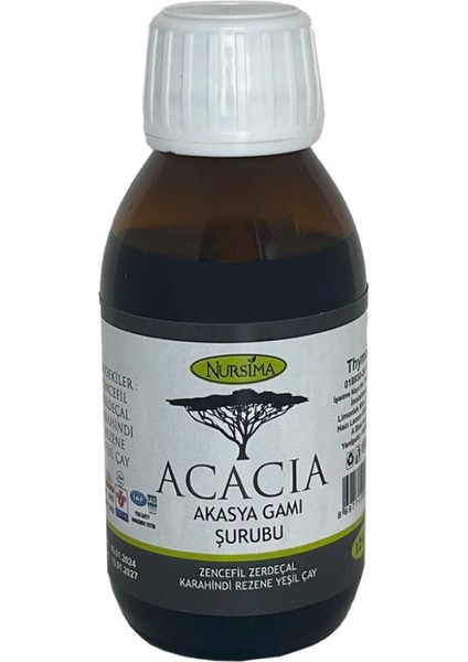 Acacia Akasya Gamı Şurubu (2 Adet ) 125 ml