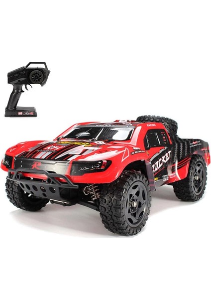 1621 1/16 Ölçek, 4WD Off Road Short Course (Rocket Smart) Kırmızı Kaportalı, Fırçalı MOTORLU,7.4V 1500MAH Li-Po Pilli, Rc