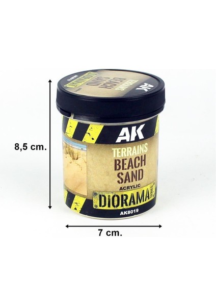 Ak Interactive 8019 250 Ml. Plaj Kumu, Akrilik, Diorama Serisi Zemin Dokusu