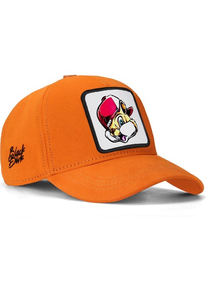 BlackBörk V1 Baseball Kids Sincap - 1 Kod Logolu Unisex Neon Turuncu Çocuk Şapka (Cap)