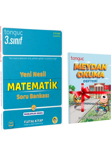 Tonguç Akademi 3. Sınıf Yeni Nesil Matematik Soru Bankası ve Meydan Okuma Defteri