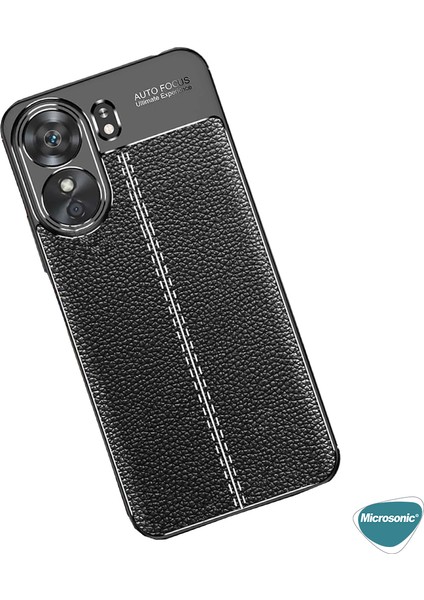 Xiaomi Poco C65 Kılıf Deri Dokulu Silikon Siyah modelleri