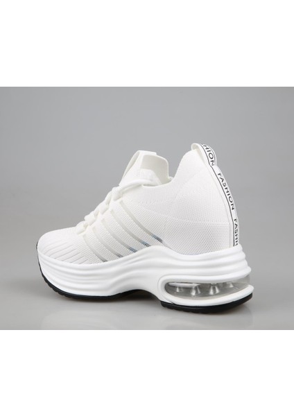 24Y300-14 Dolgu Topuk Beyaz Kadın Sneakers fiyatları