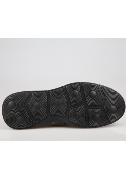 4Y0400 Hakiki Deri Siyah Nubuk Erkek Günlük Ayakkabı modelleri