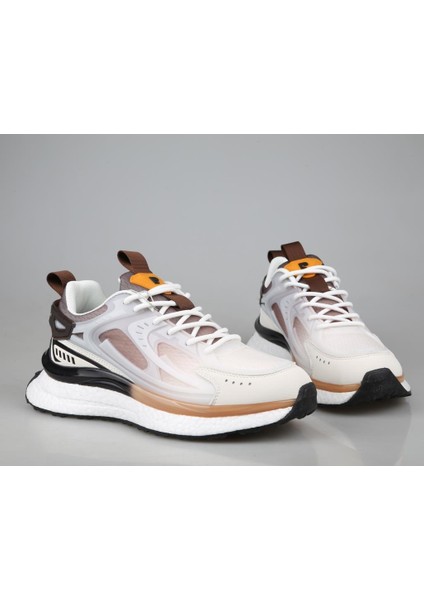 PCI-10105 Beyaz Kahve Erkek Sneakers fırsatları