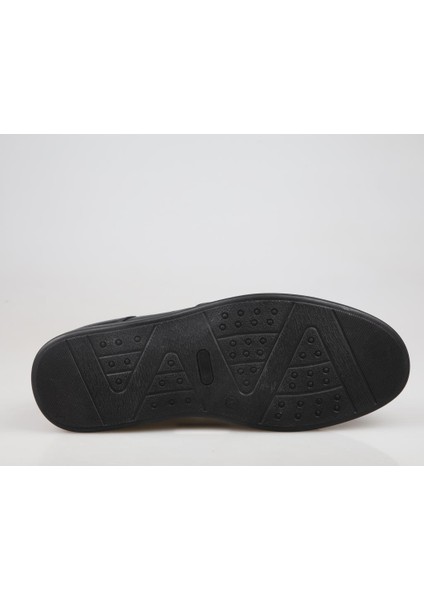 4Y015 Hakiki Deri Siyah Erkek Günlük Ayakkabı modelleri