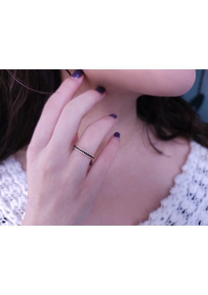 0,35 Karat Siyah Pırlanta Taşlı Tamtur Yüzük 0441R0001 fırsatları