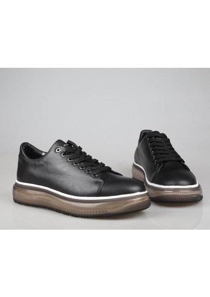 19373 Hakiki Deri Siyah Erkek Günlük Ayakkabı fırsatları
