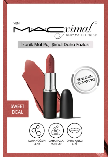 M·a·cxımal Silky Matte Lipstick Nemlendirme Etkili Yoğun Renk Sağlayan Ruj - Sweet Deal