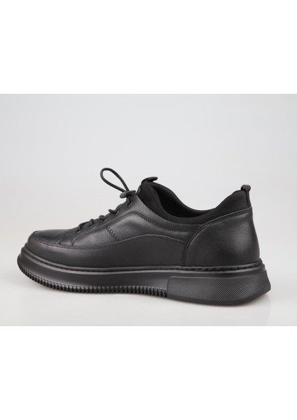 4Y0487 Hakiki Deri Siyah Erkek Günlük Ayakkabı fiyatları