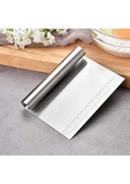 Mor Silikon Ölçülü Çok Amaçlı Hamur Açma Matı 45 cm x 65 cm ve Ölçülü Çelik Hamur Kesme Spatulası indirimleri