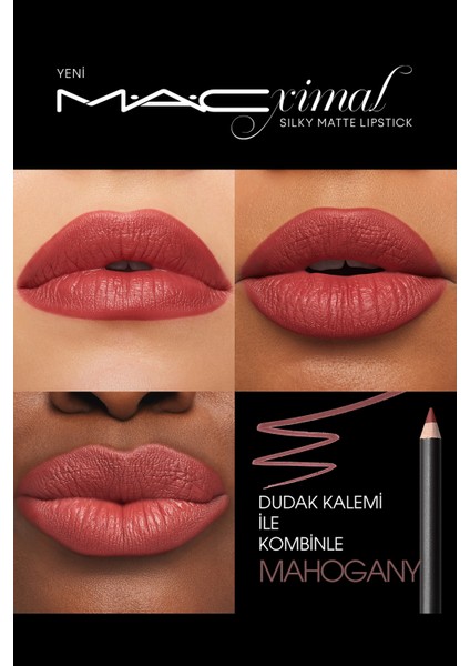 M·A·CXIMAL Silky Matte Lipstick Nemlendirme Etkili Yoğun Renk Sağlayan Ruj - Go Retro