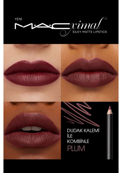 M·A·CXIMAL Silky Matte Lipstick Nemlendirme Etkili Yoğun Renk Sağlayan Ruj - Sin