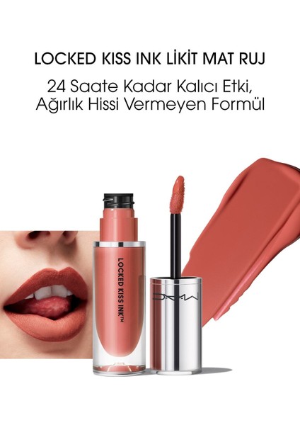 Locked Kiss Ink 24 Saate Kadar Kalıcı Suya Dayanıklı Likit Mat Ruj - Meticulous - 4ml - 773602646005