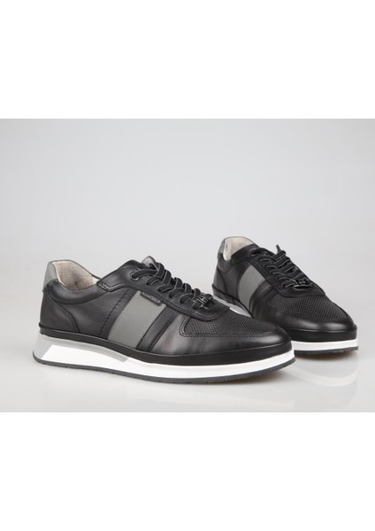 4Y0926 Hakiki Deri Siyah Erkek Günlük Ayakkabı fırsatları