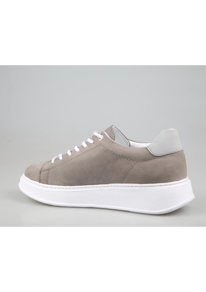 4Y1372 Hakiki Deri Gri Nubuk Erkek Günlük Ayakkabı fiyatları