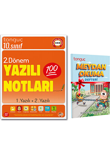 Tonguç Akademi 10. Sınıf Yazılı Notları 2. Dönem 1 ve 2. Yazılı ve Meydan Okuma Defteri