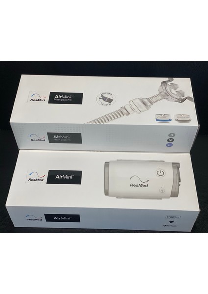 Airmini En Küçük Taşınabilir Otomatik Cpap Uyku Apnesi Tedavi Cihazı + Resmed Airfit P10 Burun Cpap Burun Maskesi+Airmini Bağlantısı fırsatları