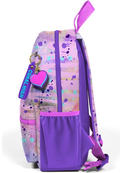 Minik Yuva Sırt Çantası Pembe Mor Fashion Girl Desenli Iki Bölmeli 23555 fiyatları