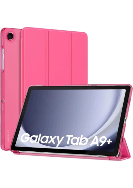 Samsung Galaxy Tab A9 Plus Kılıf New Pu Deri Smart Standlı Case Uyku Modlu