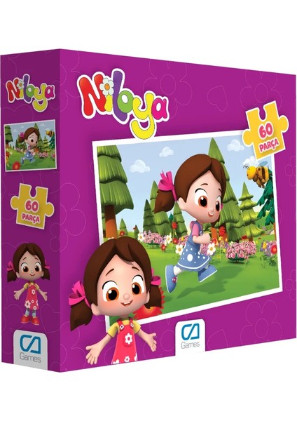 Niloya Lisanslı 60 Parça 34X24CM Çocuk Puzzle Yapboz Serisi